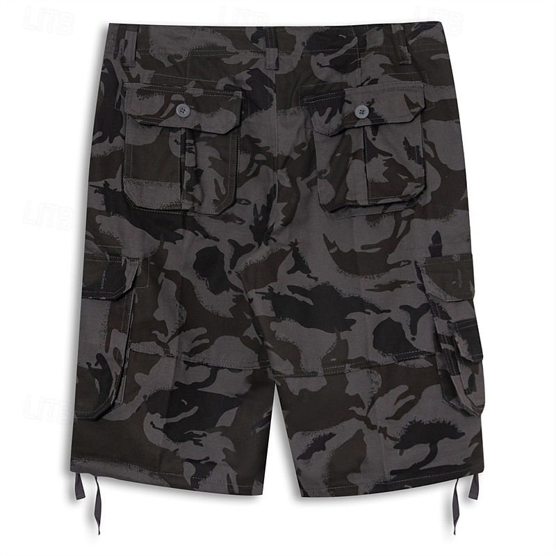 Baggy Cargo Shorts with Multiple Pocket Design